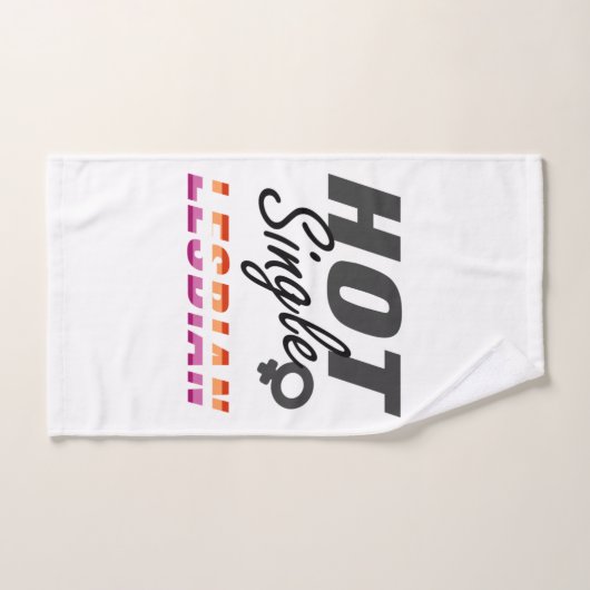 Hot Single Lesbian | Lesbische trots Bad Handdoek (Handdoek)