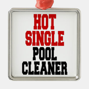 Hot Single Pool Cleaner Metalen Ornament