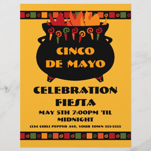 Hot & Spicy Fiesta Flyer (Voorkant)