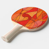 "Hot Spot" Abstracte Ping Pong Paddle Tafeltennisbatje (Voorkant Gekanteld)