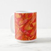 "Hot Spot Tiled" Abstrait Design Mug (Devant gauche)