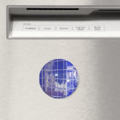 Hot-Springs, AR BlueTile Reflection-cadeautjes Magneet (Insitu (Vaatwasser))