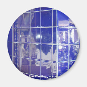 Hot-Springs, AR BlueTile Reflection-cadeautjes Magneet