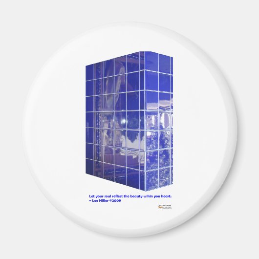 Hot-Springs, AR BlueTile Reflection-cadeautjes Magneet (Voorkant)