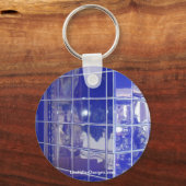 Hot-Springs, AR BlueTile Reflection-cadeautjes Sleutelhanger (Voorkant)