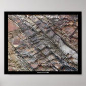 Hot-Springs-, AR-Rock-lagen, centraal afdrukken Poster (Voorkant)