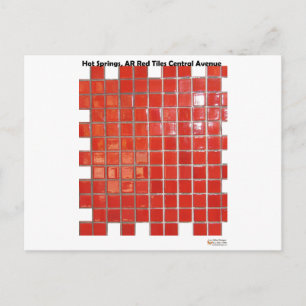 Hot Springs, AR Rode Geschenken Centrale Laan Briefkaart