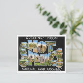 Hot Springs, Arkansas  Big Letters Briefkaart (Staand voorkant)