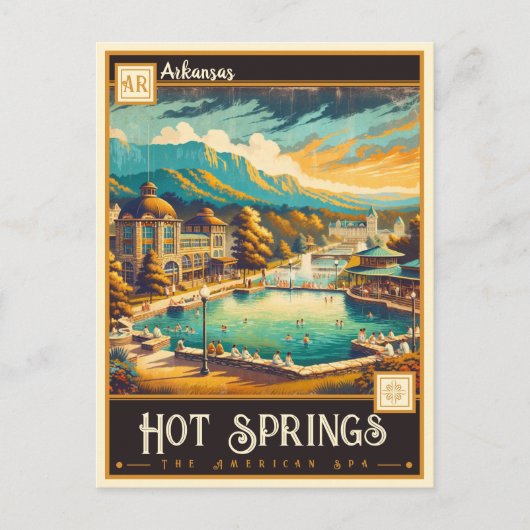 Hot Springs, Arkansas |  Briefkaart (Voorkant)