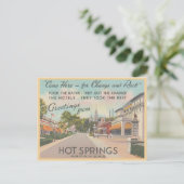 Hot Springs Arkansas  Greetings Briefkaart (Staand voorkant)