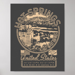 HOT SPRINGS ARKANSAS — STAD HOT SPRINGS  POSTER