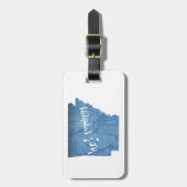 Hot Springs Arkansas Wood Grain Bagagelabel (Voorkant verticaal)