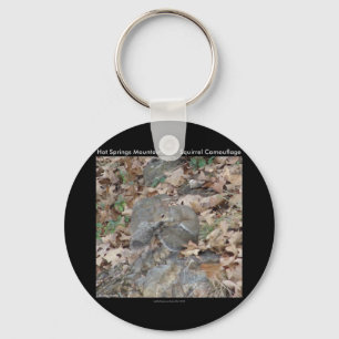 Hot Springs Mountain, AR Squirrel Camouflage Gifts Sleutelhanger