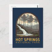 Hot Springs Nationaal Park  Emblem Briefkaart (Voorkant / Achterkant)