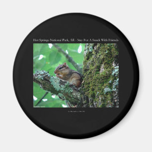 Hot Springs National Park, AR Chipmunk Snack Gifts Magneet