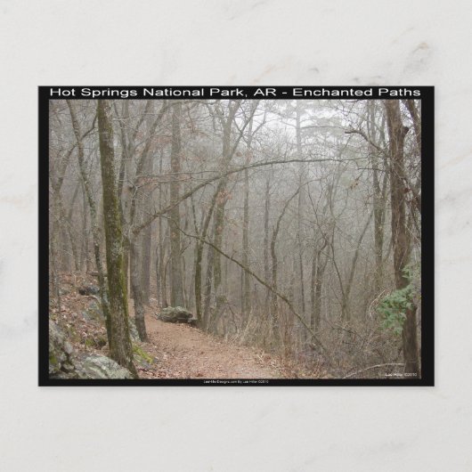 Hot Springs National Park, AR - Enchanted Paths Briefkaart (Voorkant)