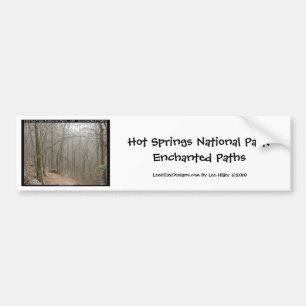 Hot Springs National Park, AR - Enchanted Paths Bumpersticker