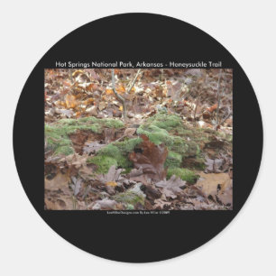 Hot Springs National Park, AR - Honeysuckle Trail Ronde Sticker