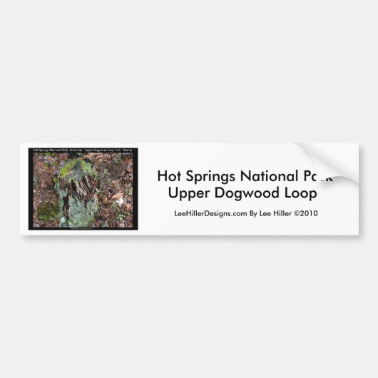 Hot Springs National Park, AR Upper Dogwood Loop Bumpersticker (Voorkant)