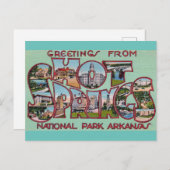 Hot Springs National Park Arkansas Briefkaart (Voorkant / Achterkant)