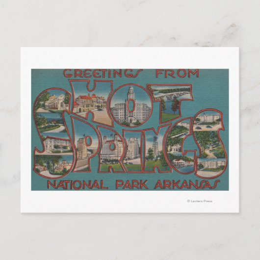 Hot Springs National Park, Arkansas Briefkaart (Voorkant)