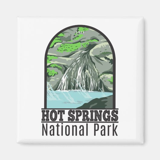 Hot Springs National Park Arkansas Magneet (Voorkant)