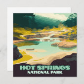 Hot Springs National Park Arkansas Retro (Voorkant / Achterkant)
