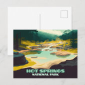 Hot Springs National Park Arkansas  Retro Briefkaart (Voorkant / Achterkant)