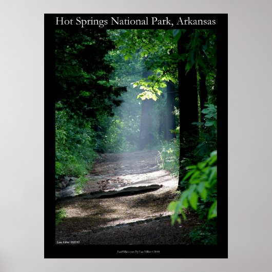 Hot Springs National Park Dead Chief Trail Poster (Voorkant)