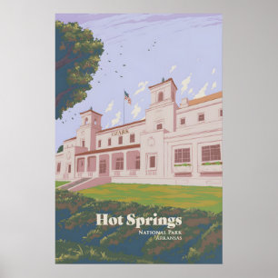 Hot Springs National Park Reisposter Poster