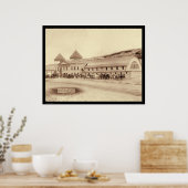 Hot Springs Plunge Bath House SD 1891 Poster (Keuken)