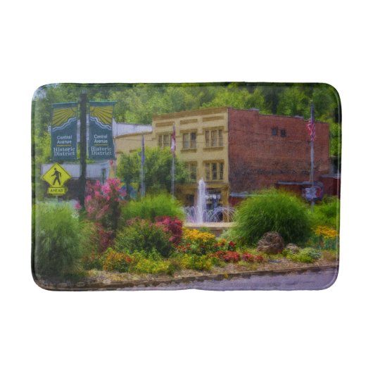 Hot Springs Roundabout Painterly Badmat (Voorkant)