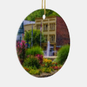 Hot Springs Roundabout Painterly Keramisch Ornament (Rechts)