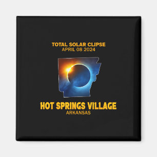 Hot Springs Village Arkansas 2024 Totaal zonne-ecl Magneet