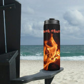Hot Stuff Burning Flames Black Thermosbeker