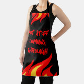 Hot Stuff Coming Door Grappige Vlam Keuken schort (Insitu)