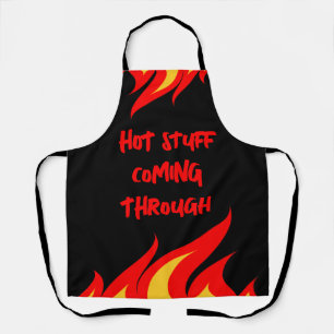 Hot Stuff Coming Door Grappige Vlam Keuken schort