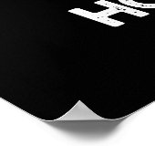 Hot Stuff Funny Sun Pun Dark BG Poster (Hoek)