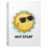 Hot Stuff Funny Sun Pun Notitieboek (Voorkant)