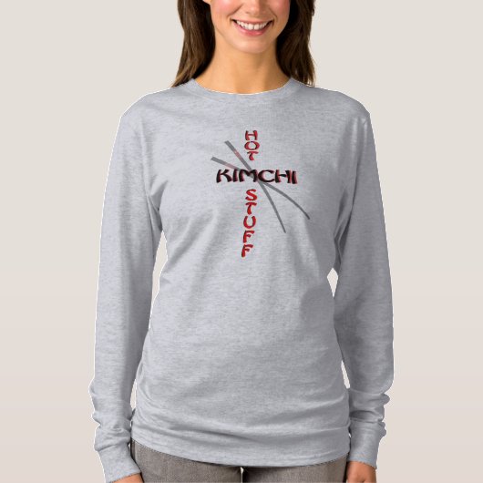 Hot Stuff -Kimchi - Chopsticks T-shirt (Voorkant)
