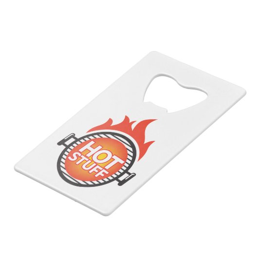 Hot Stuff Kredietkaart Flessenopener (Achterkant Gekanteld)