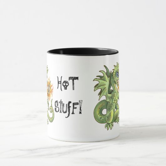 Hot Stuff, lil marshmellow die draak maakt Mok (Midden)