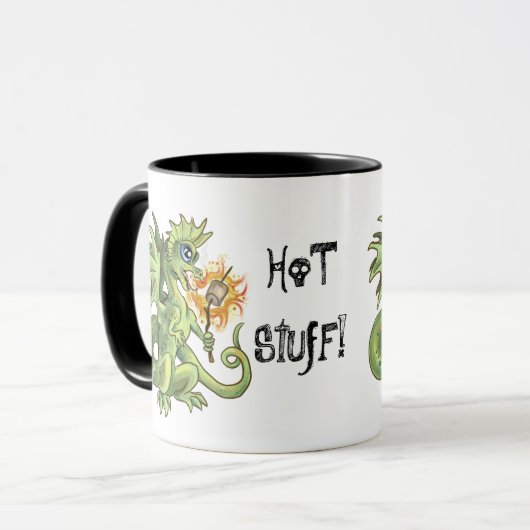 Hot Stuff, lil marshmellow die draak maakt Mok (Voorkant links)