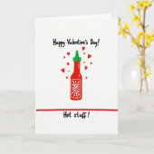 Hot Stuff Valentines Card Kaart (Gele Bloem)