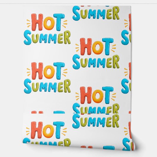 Hot Summer - Hot Summer Season Stamp Behang (Afrollen)