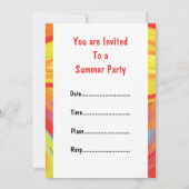 Hot Sun Rays Kaart (Achterkant)