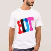 “HOT” T-Shirt - Dynamisches und Auffälliges Design (Voorkant)