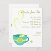 Hot Tea Kaart (Voorkant / Achterkant)