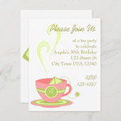 Hot Tea Kaart (Voorkant / Achterkant)