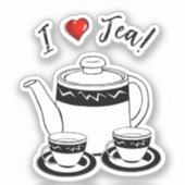 Hot Tea Maand Sticker (Voorkant)